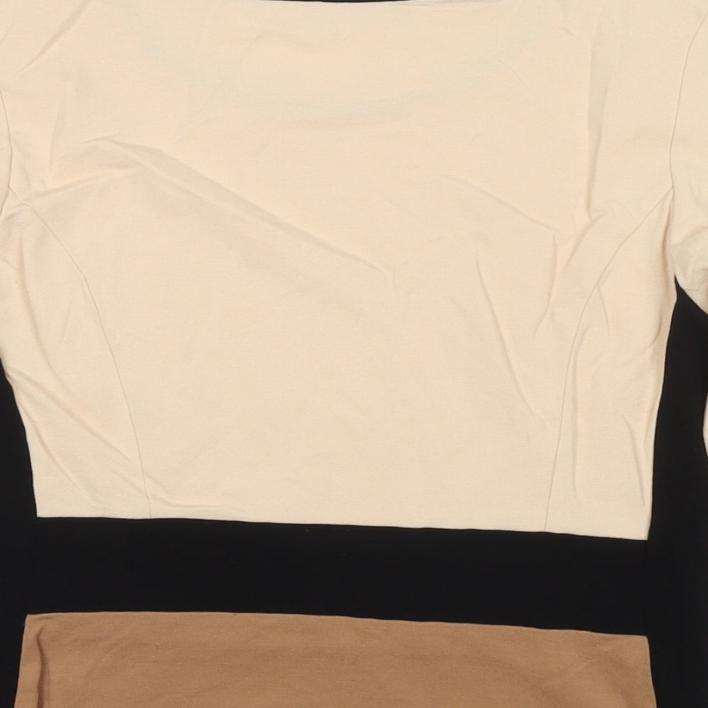 Womens UK Size 14 Kapalua Brown Basic Blouse
