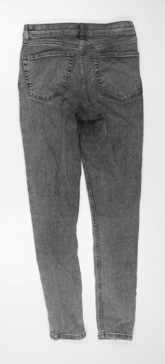 Womens UK Size 28 Topshop Regular Fit Skinny Grey Jeans
