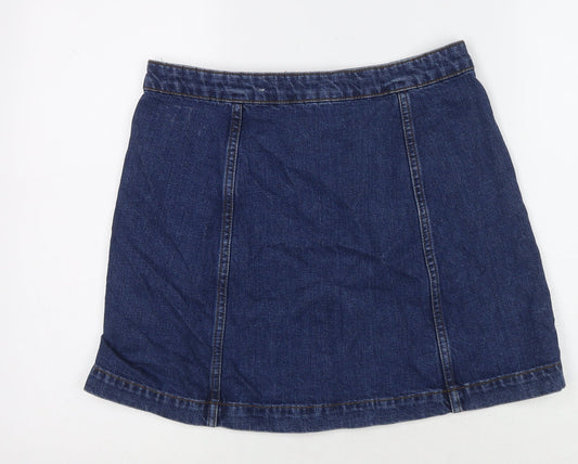 Womens UK Size 30 Topshop A-Line Denim Skirt