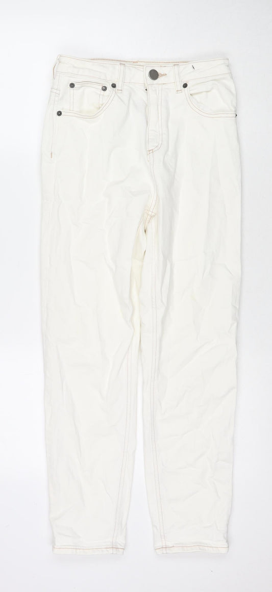 ASOS Womens White Cotton Skinny Jeans Size 26 L28 in Regular Zip
