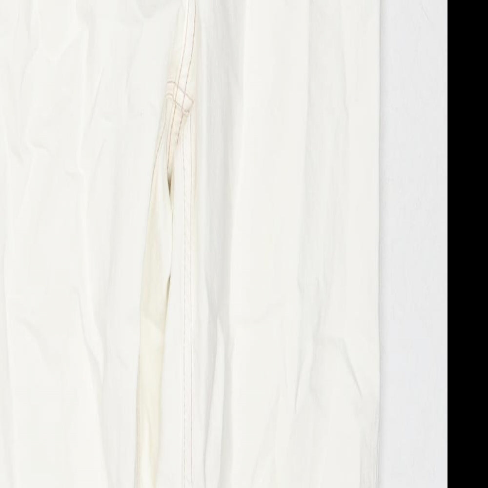 ASOS Womens White Cotton Skinny Jeans Size 26 L28 in Regular Zip