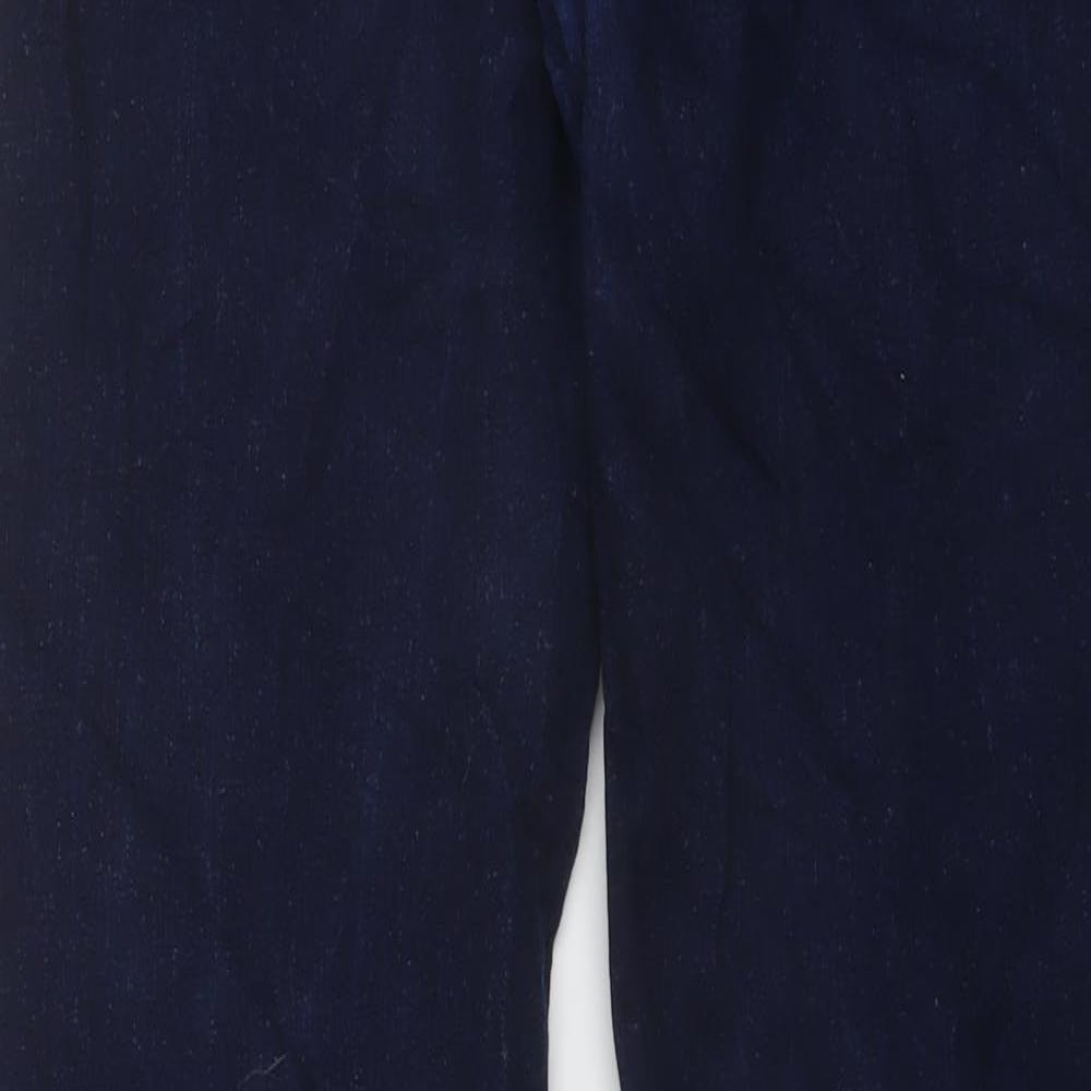 Dont think twice Womens Blue Cotton Straight Jeans Size 32 in L29 in Regular Button