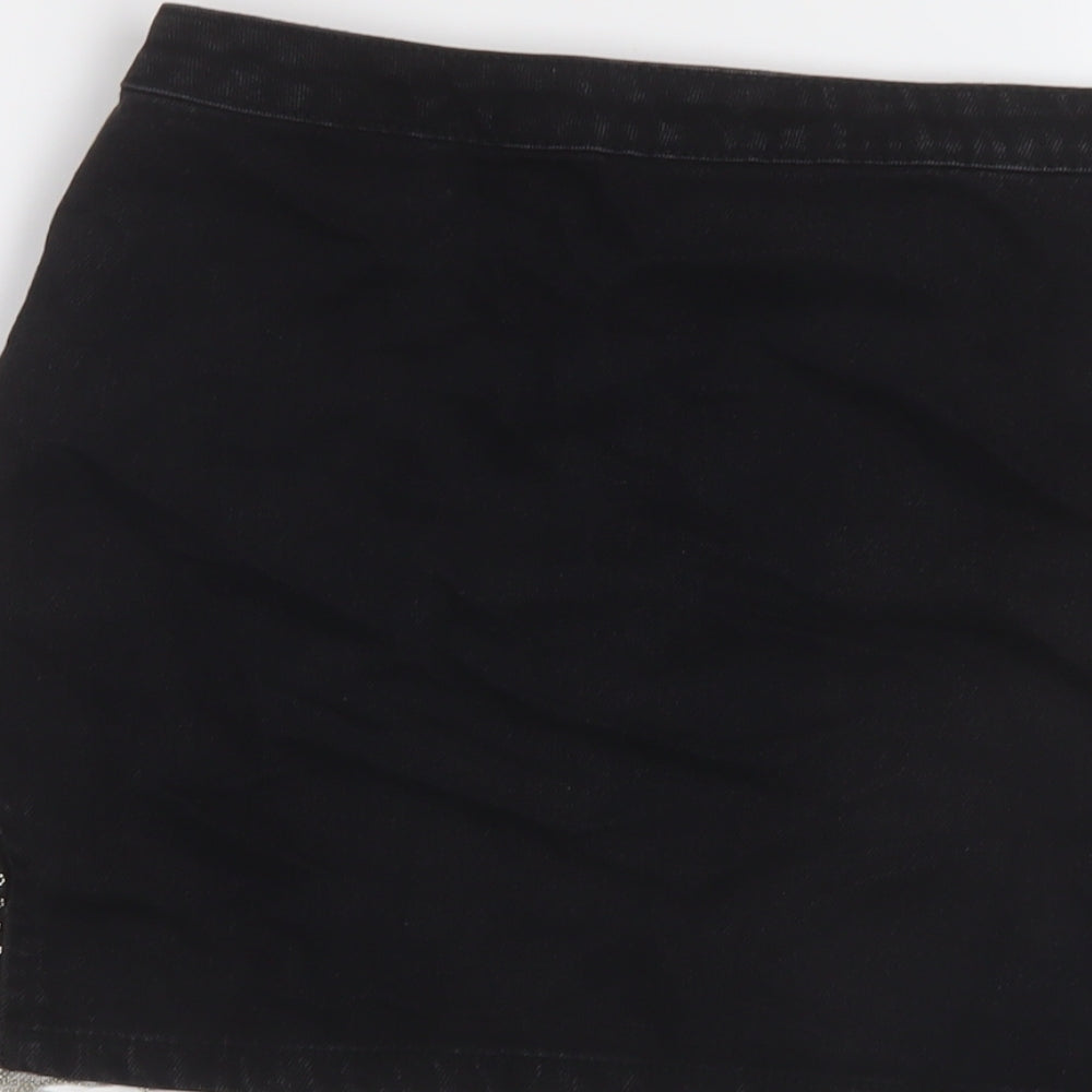 Womens UK Size 8 Denim & Co. Mini Denim Skirt