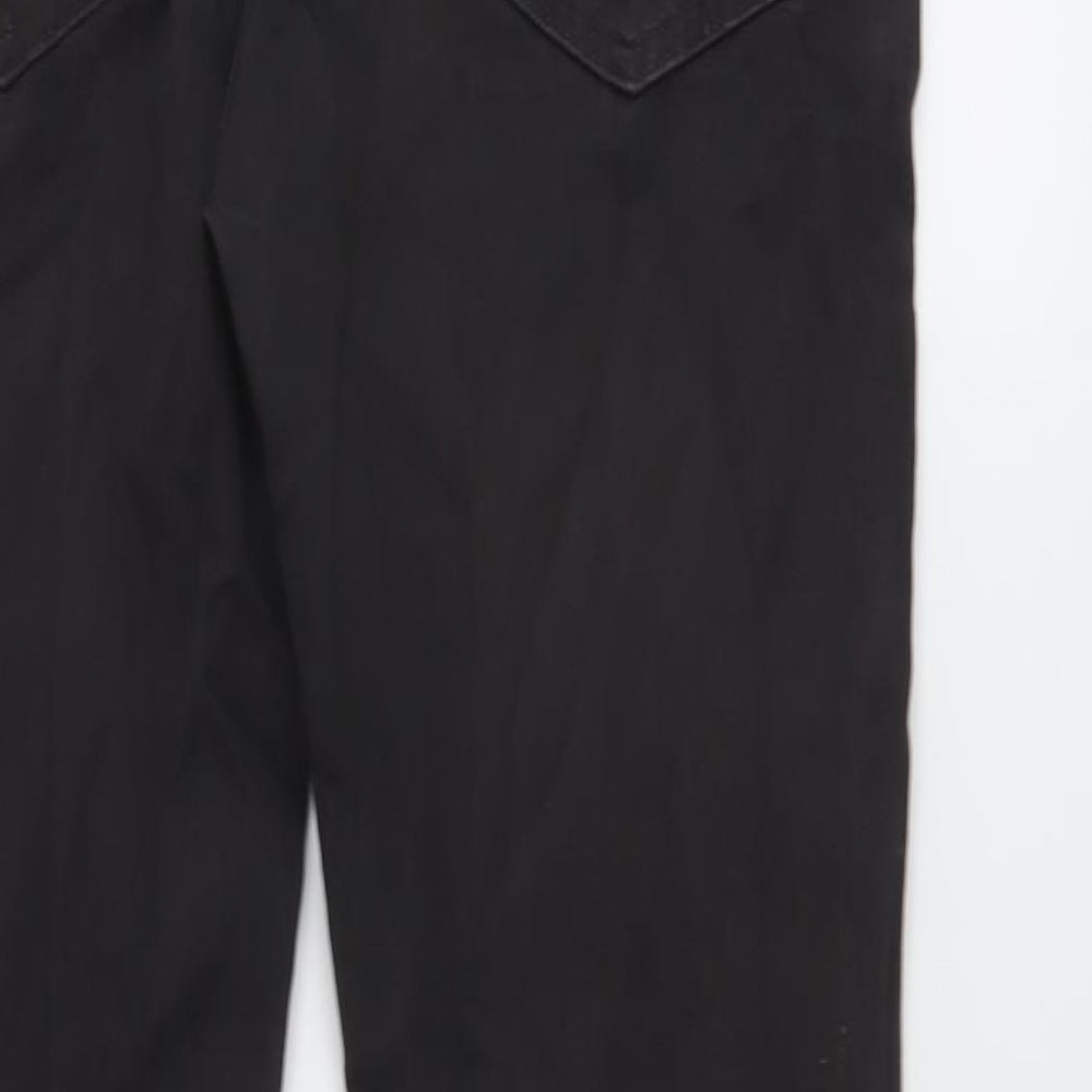 Marks and Spencer Mens Beige Cotton Straight Jeans Size 34 in L31 in Regular Button