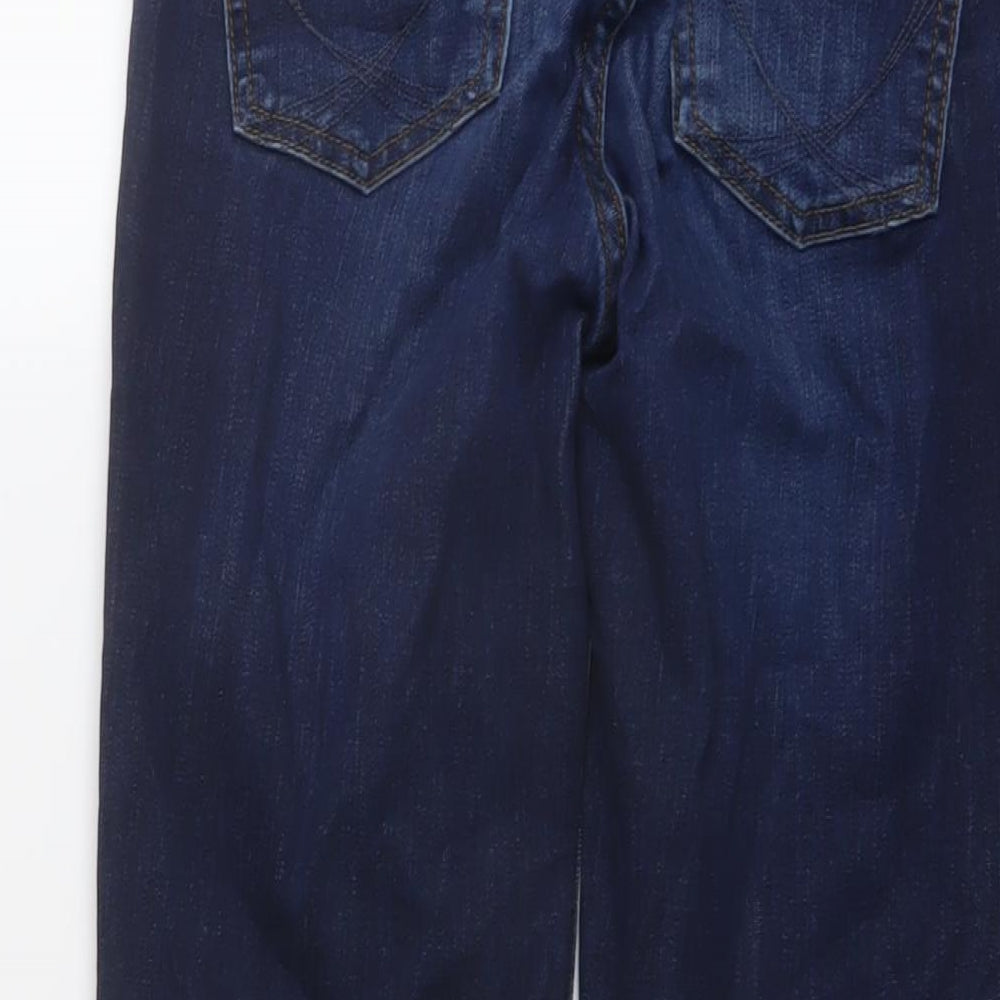 Oasis Womens Blue Cotton Skinny Jeans Size 8 L25 in Regular Button