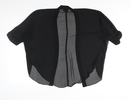 Womens UK Size 8 ASOS Black Kimono Blouse