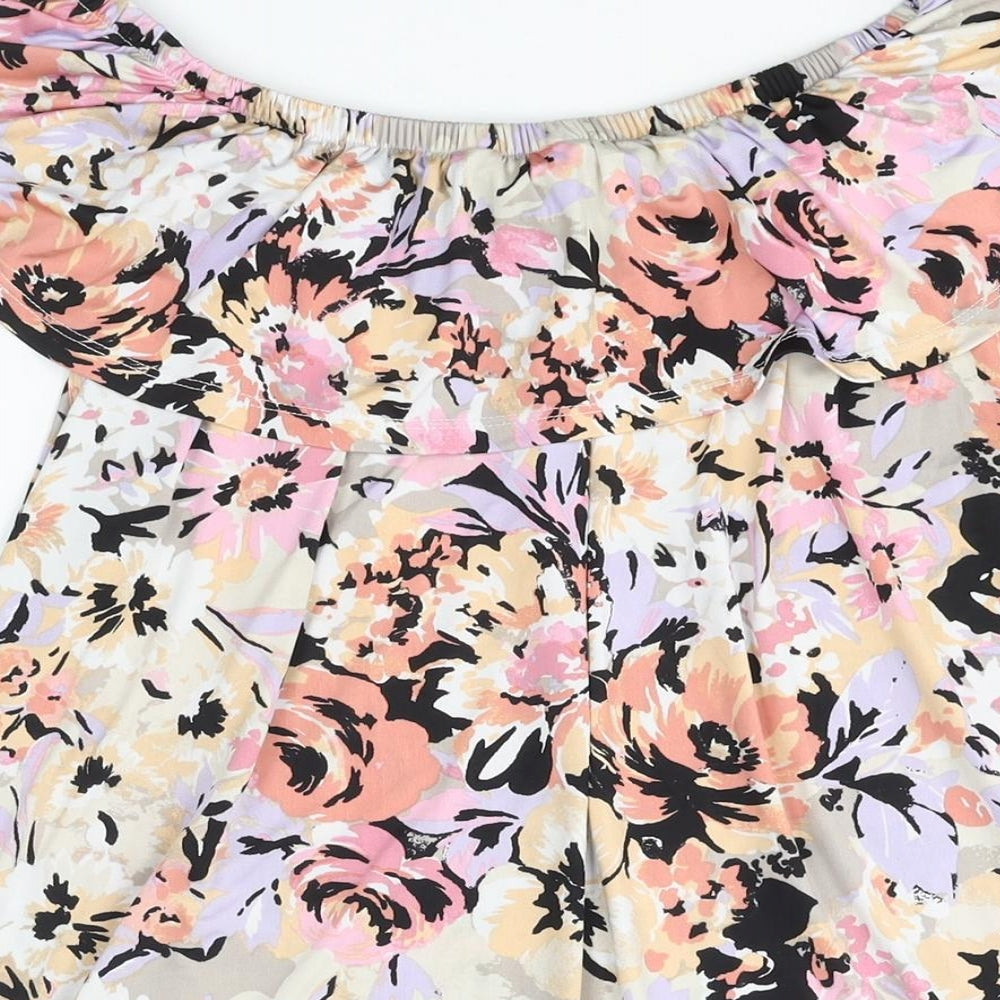 Womens UK Size 18 Classic Multicoloured Basic Blouse