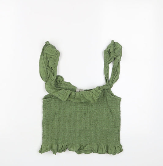 Womens UK Size 12 ASOS Green Camisole Tank