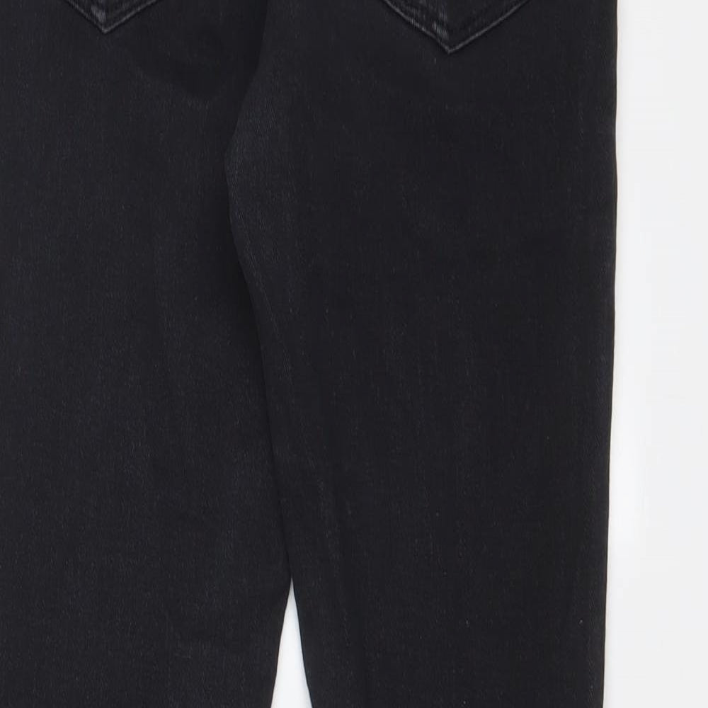 Tophop Womens Black Cotton Skinny Jeans Size 10 L27 in Regular Zip