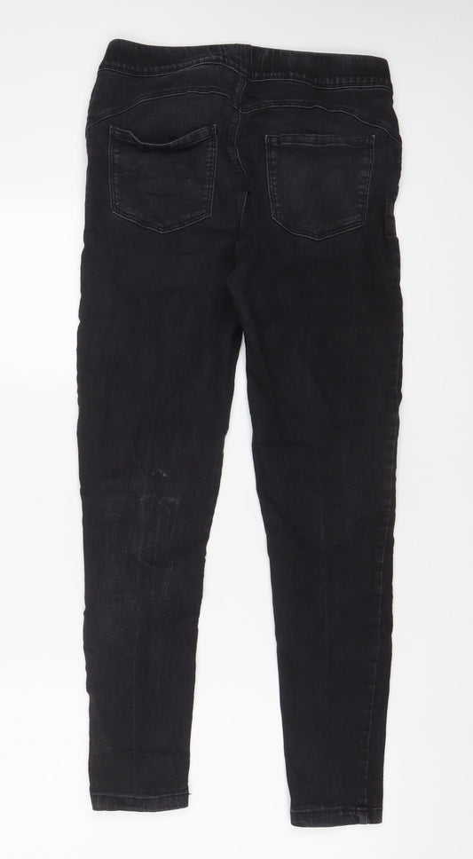 Denim & Co. Womens Grey Cotton Jegging Jeans Size 10 L28 in Regular