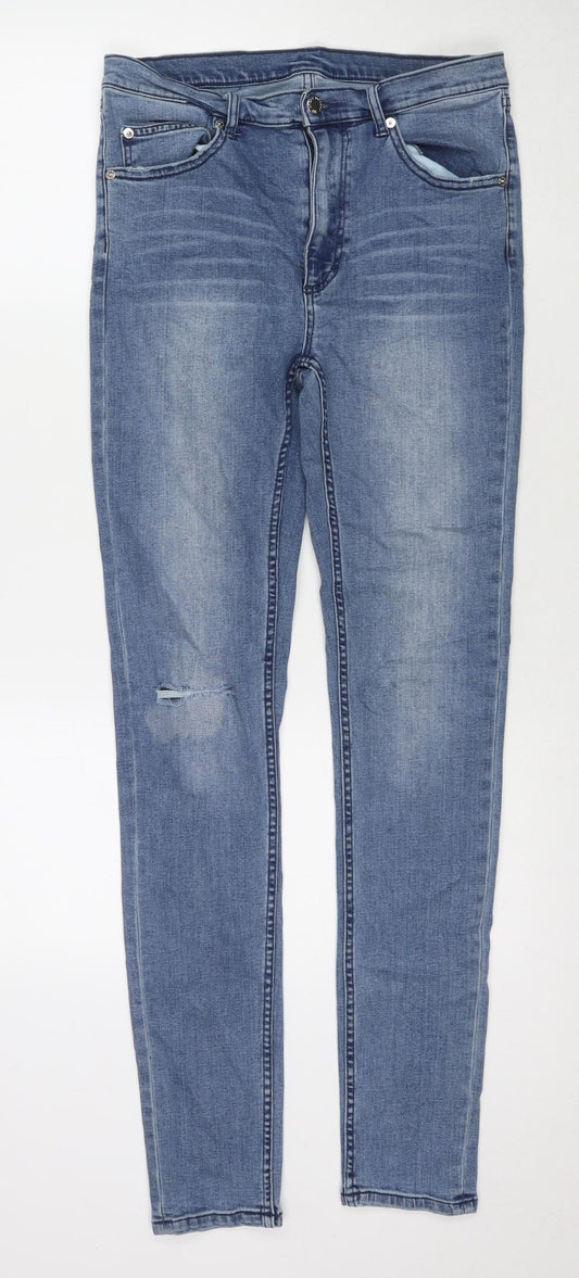 Womens UK Size 30 Cheap Monday Regular Fit Skinny Blue Jeans