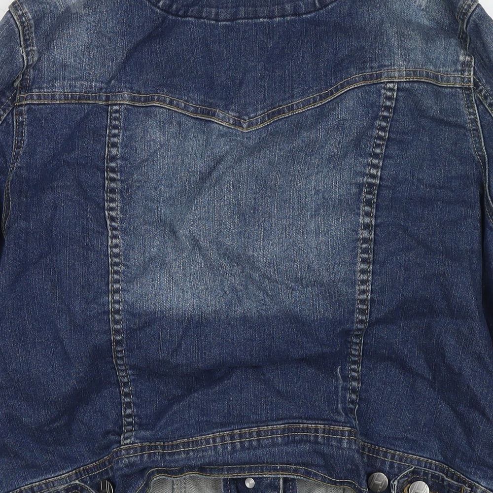Henry Holland Womens Blue Jacket Size 16 Button