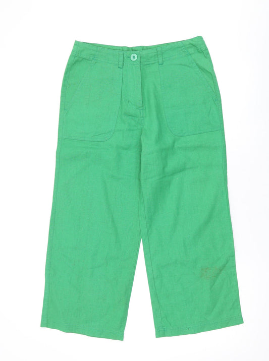Womens UK Size 10 Epilogue Regular Fit Green Trousers