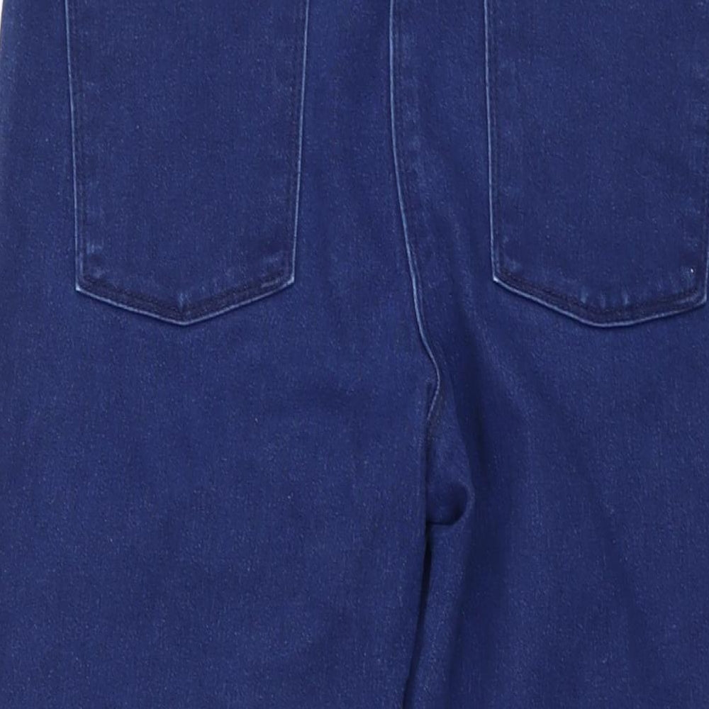 M&Co Womens Blue Cotton Jegging Jeans Size 10 L23 in Regular