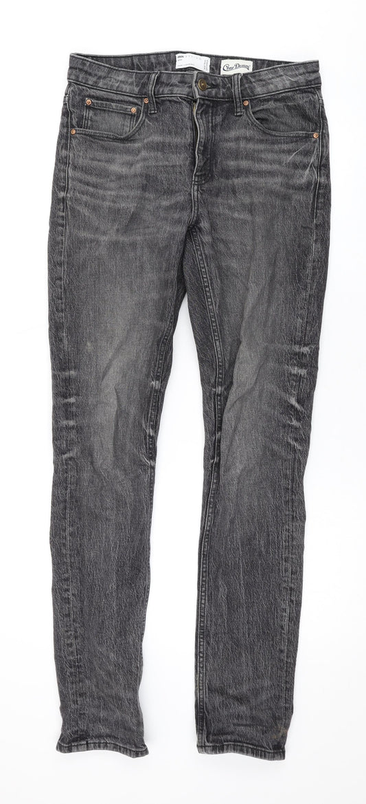 Mens UK Size 30 in ASOS Regular Fit Straight Grey Jeans