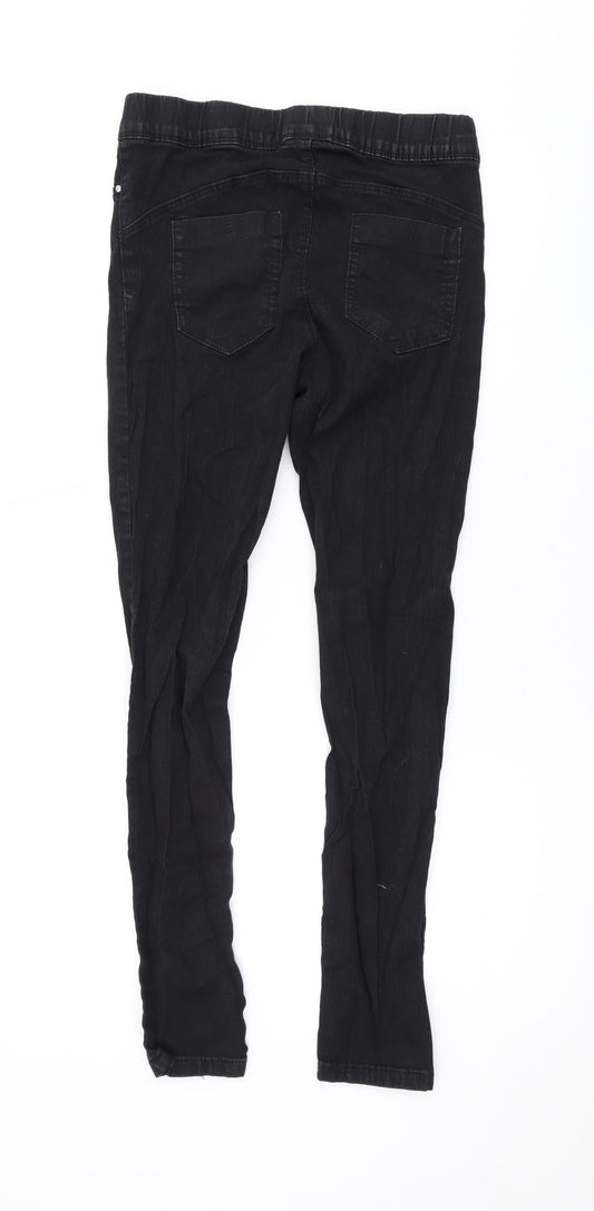 Denim & Co. Womens Black Cotton Jegging Jeans Size 12 L27 in Regular
