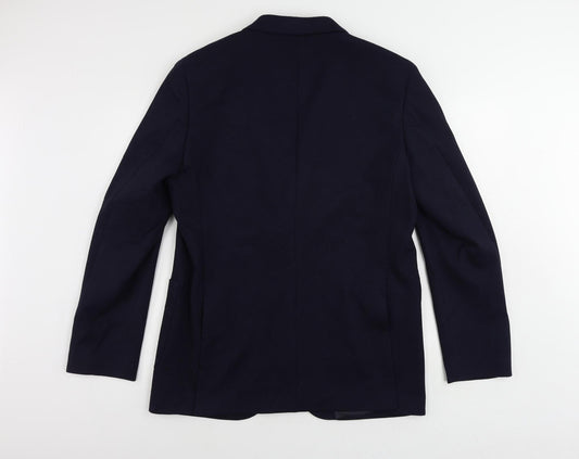 Mens UK Size 42 Marks and Spencer Regular Blue Suit Jacket