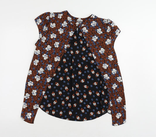 Womens UK Size 14 Dorothy Perkins Brown Basic Blouse