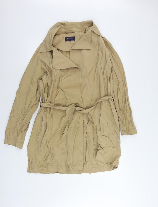 Womens UK Size 14 Marks and Spencer Beige Overcoat