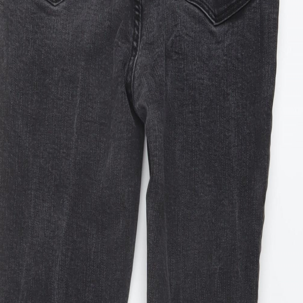 George Womens Black Cotton Skinny Jeans Size 12 L28 in Regular Button