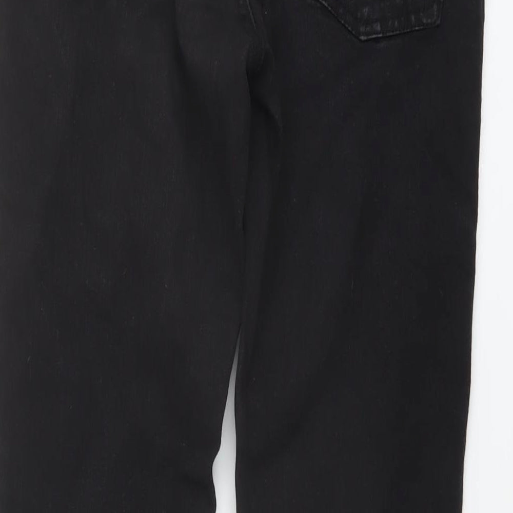 Denim & Co. Womens Black Cotton Skinny Jeans Size 10 L30 in Regular Button