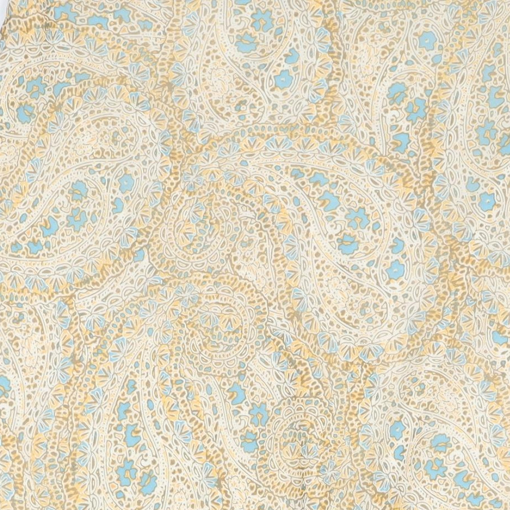 Marks and Spencer Womens Multicoloured Paisley Polyester A-Line Skirt Size 16