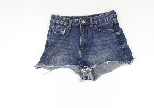 Womens UK Size 10 Denim & Co. Regular Fit Cut-Off Shorts