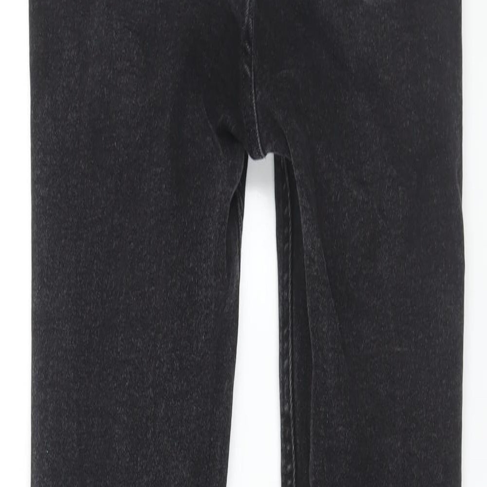 Denim & Co. Womens Black Cotton Skinny Jeans Size 10 L28 in Regular Zip