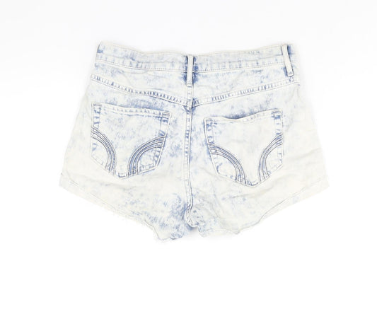 Hollister Womens Blue Cotton Cut-Off Shorts Size 26 in L3 in Regular Zip