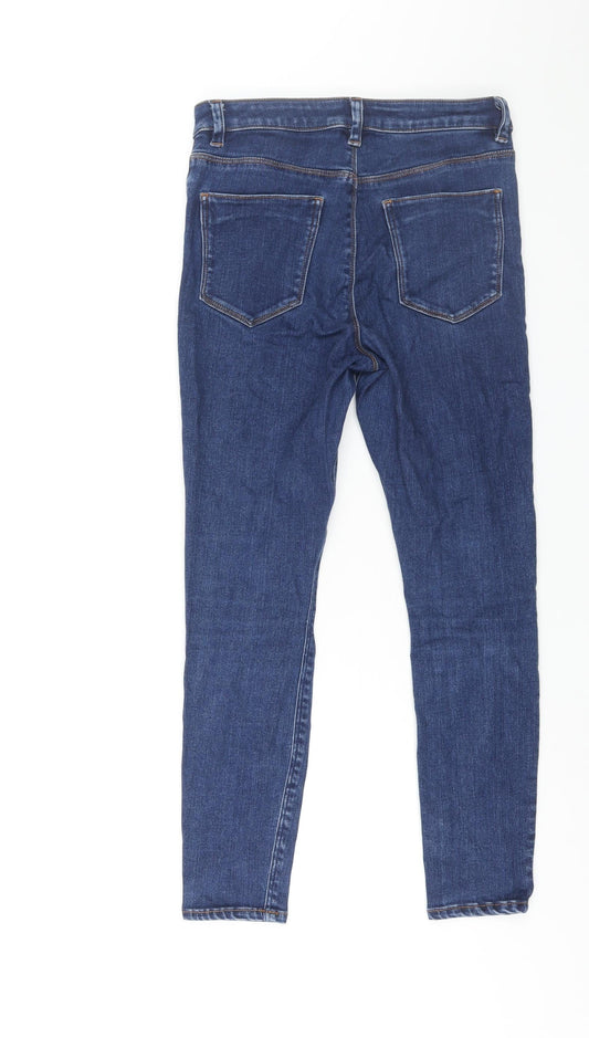 ASOS Mens Blue Cotton Skinny Jeans Size 28 in L28 in Regular Zip