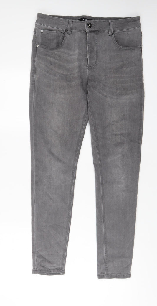 Mens UK Size 32 in Asylum Regular Fit Skinny Red Jeans
