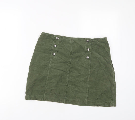 Womens UK Size L Hollister A-Line Corduroy Skirt