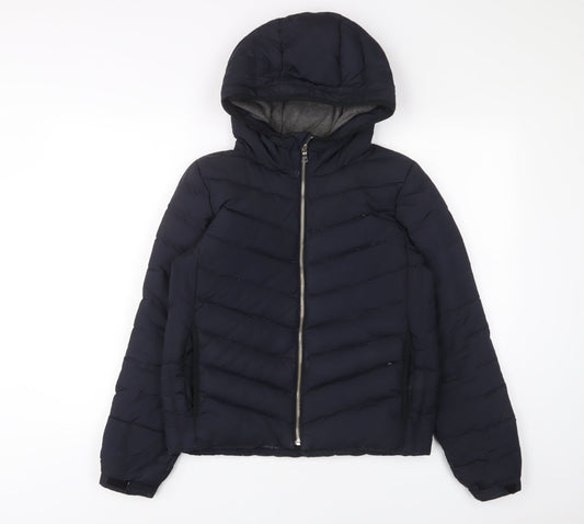 Womens UK Size XS Gap Blue Quilted Coat