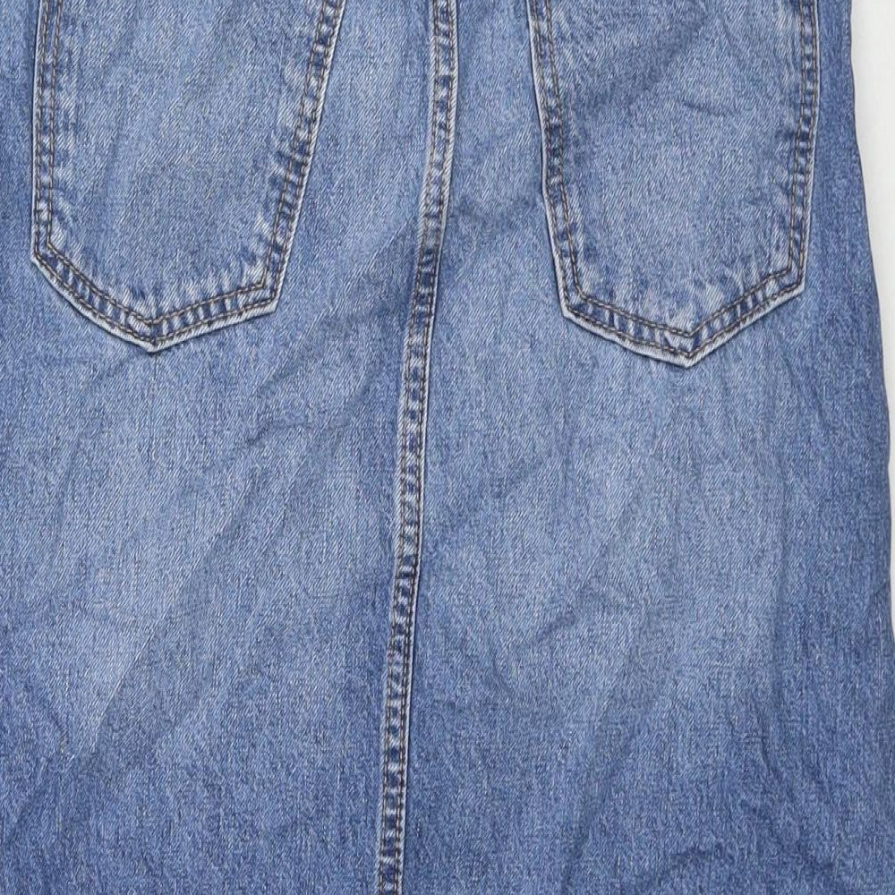 Womens UK Size 8 Denim & Co. A-Line Denim Skirt
