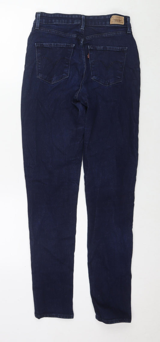 Levi's Womens Blue Cotton Skinny Jeans Size 26 in L30 in Regular Zip