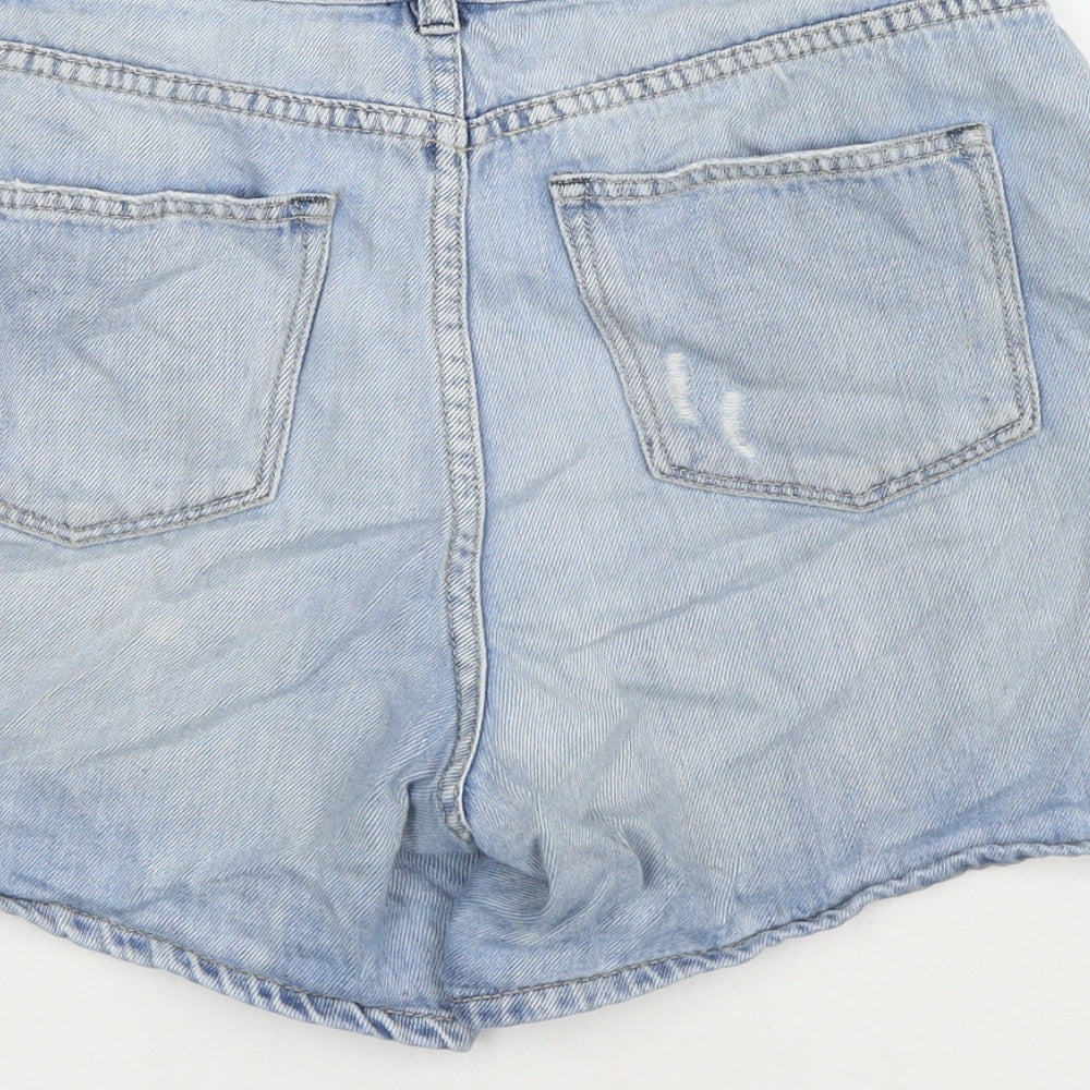 Just Jeans Womens Blue Cotton Mom Shorts Size 10 L3 in Regular Zip