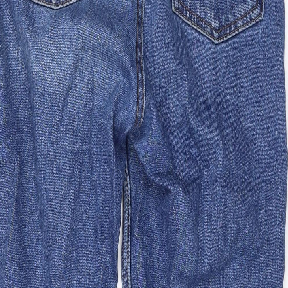 Denim & Co. Womens Blue Cotton Skinny Jeans Size 8 L25 in Regular Zip