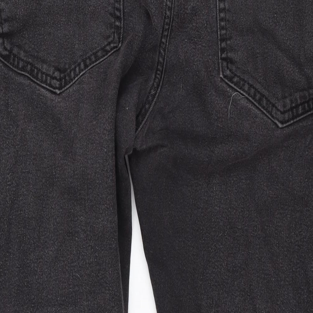Bershka Womens Black Cotton Skinny Jeans Size 44 in L26 in Regular Zip