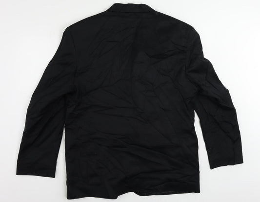 Mens UK Size 42 Classic Regular Black Suit Jacket