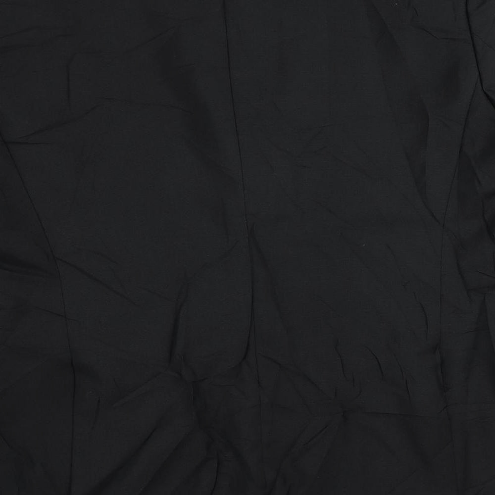 1860 Menswear Mens Black Polyester Jacket Suit Jacket Size 42 Regular