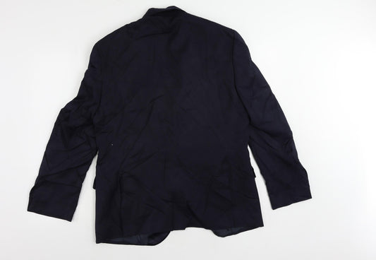 Mens UK Size 40 Marks and Spencer Regular Blue Suit Tuxedo