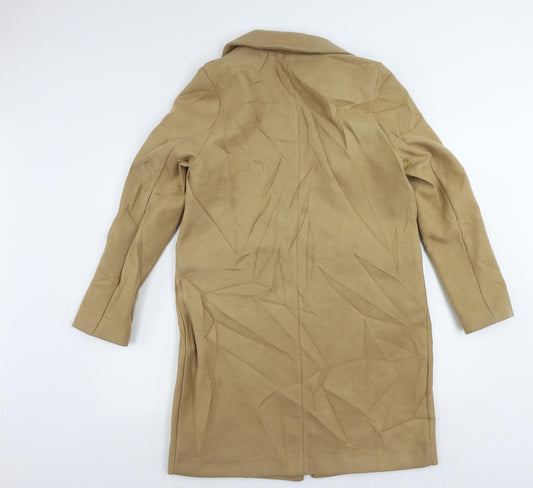 Womens UK Size 10 Marks and Spencer Beige Overcoat