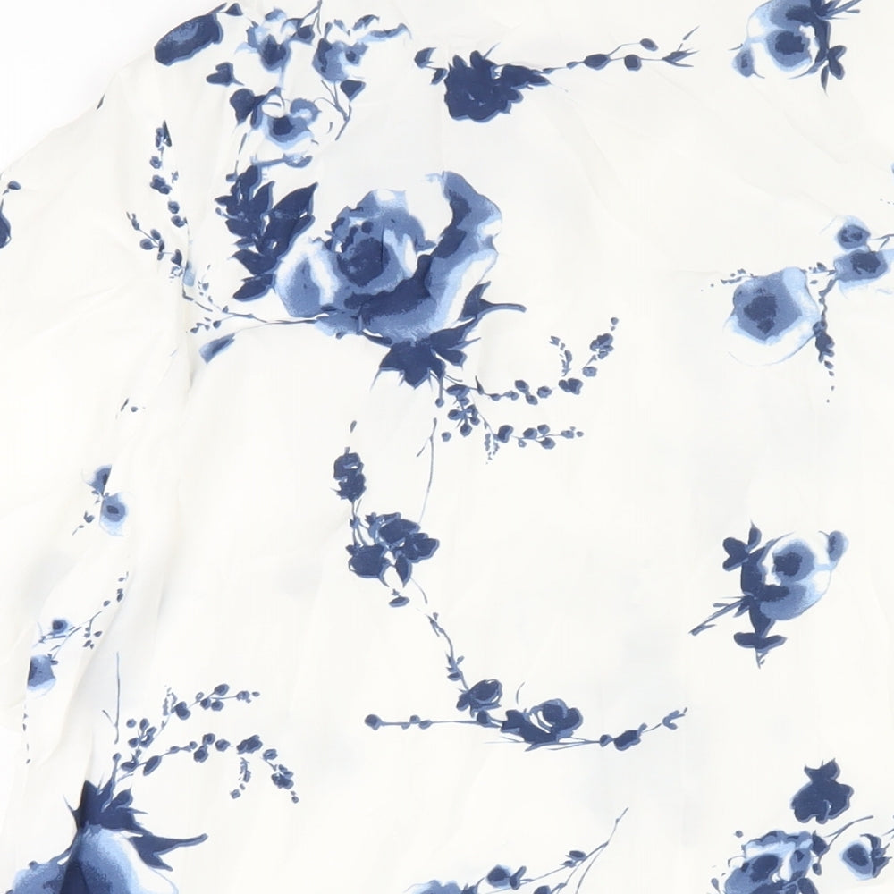 Womens UK Size 16 essence White Basic Button-Up