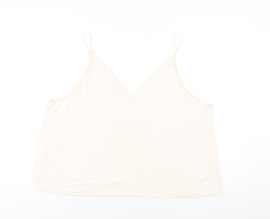 Womens UK Size XL H&M Ivory Camisole T-Shirt