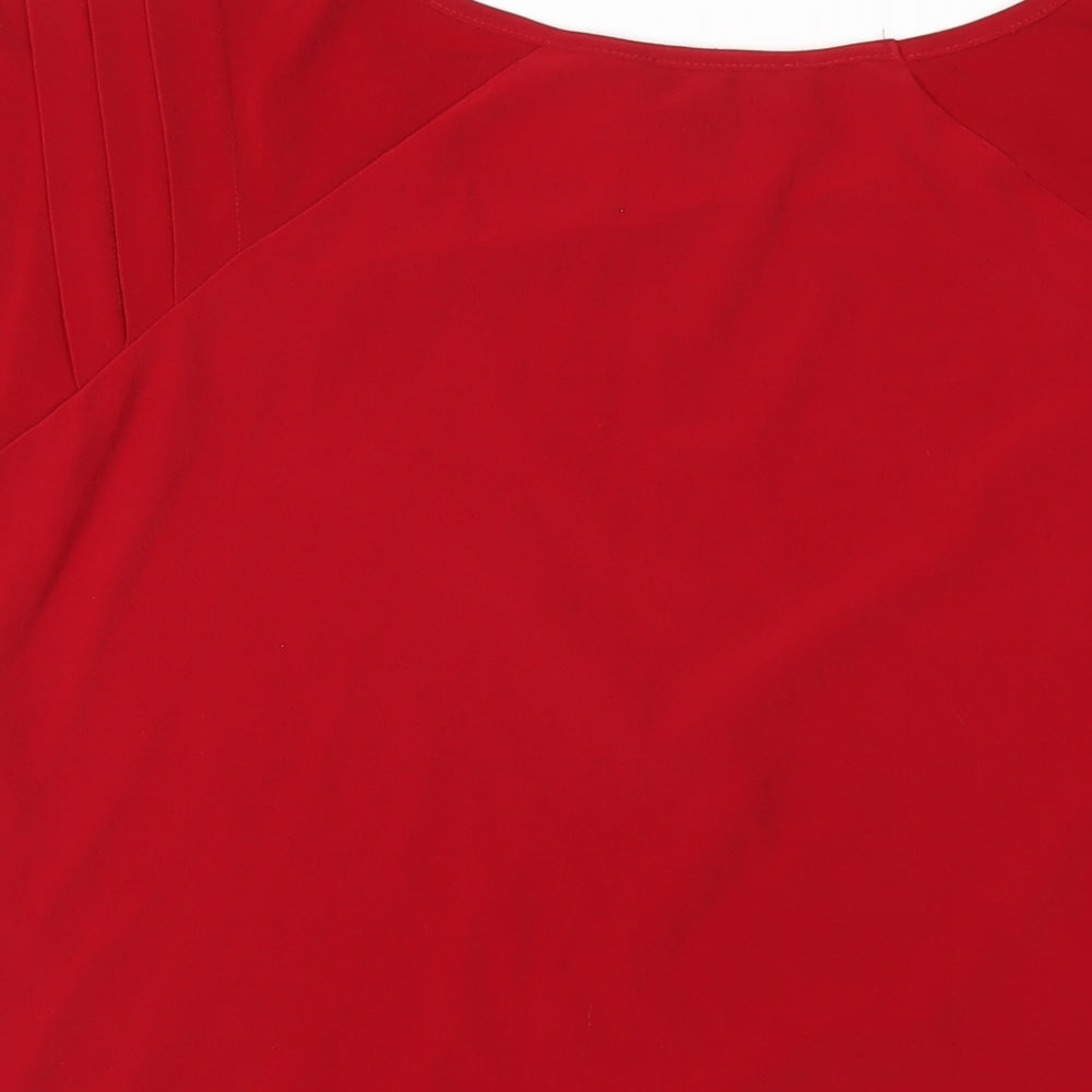 Womens UK Size 18 Saloos Red Basic T-Shirt