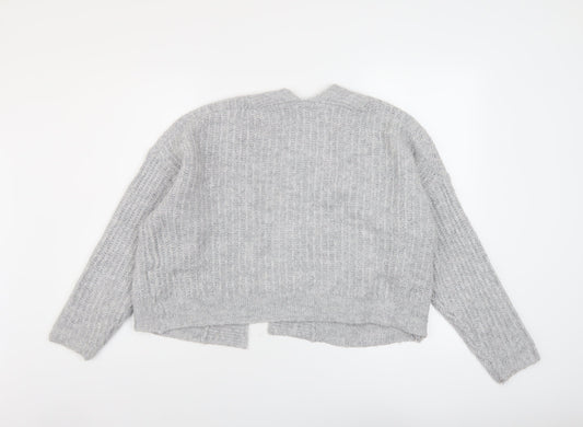 Womens UK Size XS NEXT Grey Cardigan Jumper