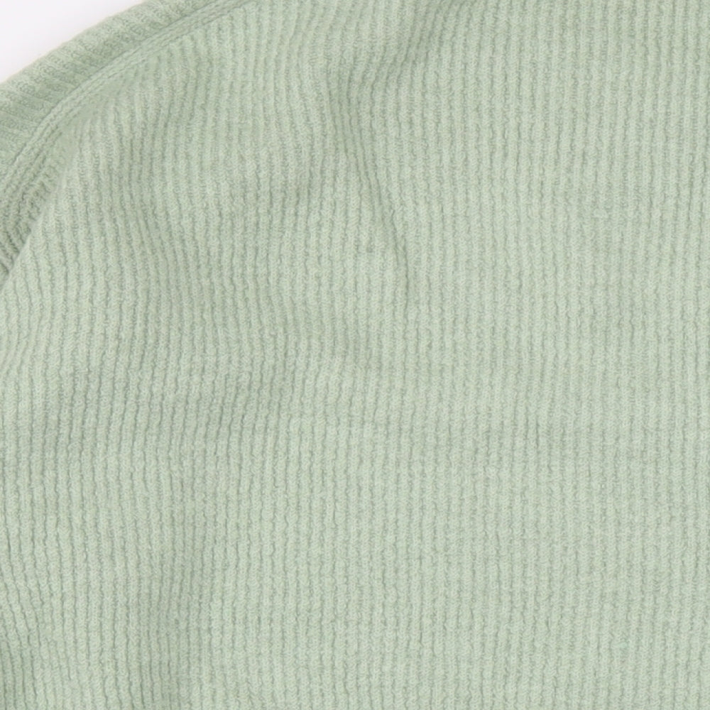 John Lewis Womens Green Scoop Neck Acrylic Pullover Jumper Size XL