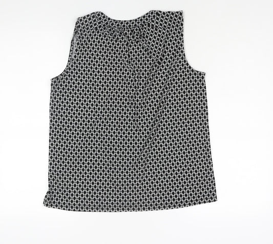 Womens UK Size S H&M Black Camisole Blouse