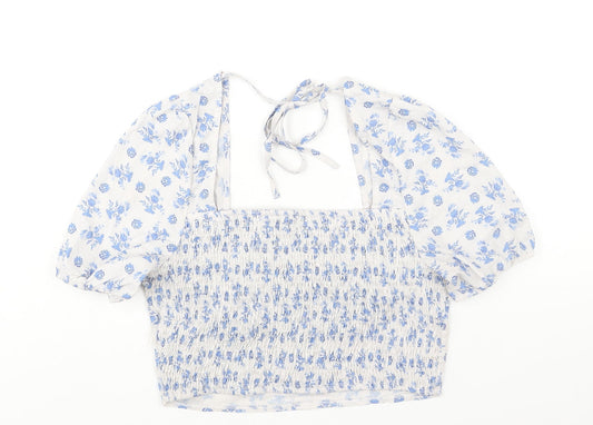 Womens UK Size 14 In the Style Blue Basic Blouse