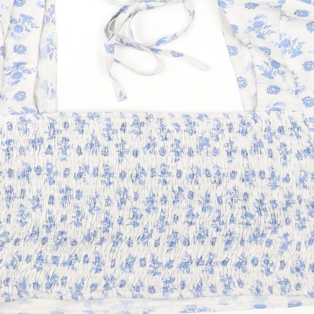 Womens UK Size 14 In the Style Blue Basic Blouse